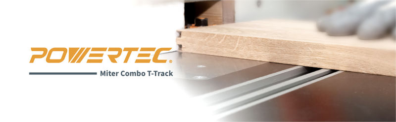 Combo T-track Miter Track (more sizes) - POWERTEC